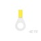 Te Connectivity Ring Terminal, #10 Stud Size, 6 mm², PVC Insulated, Yellow 165416 - alternate 2